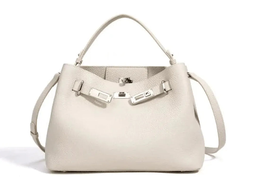 preneLOVE Mira Leather Bag - Stone