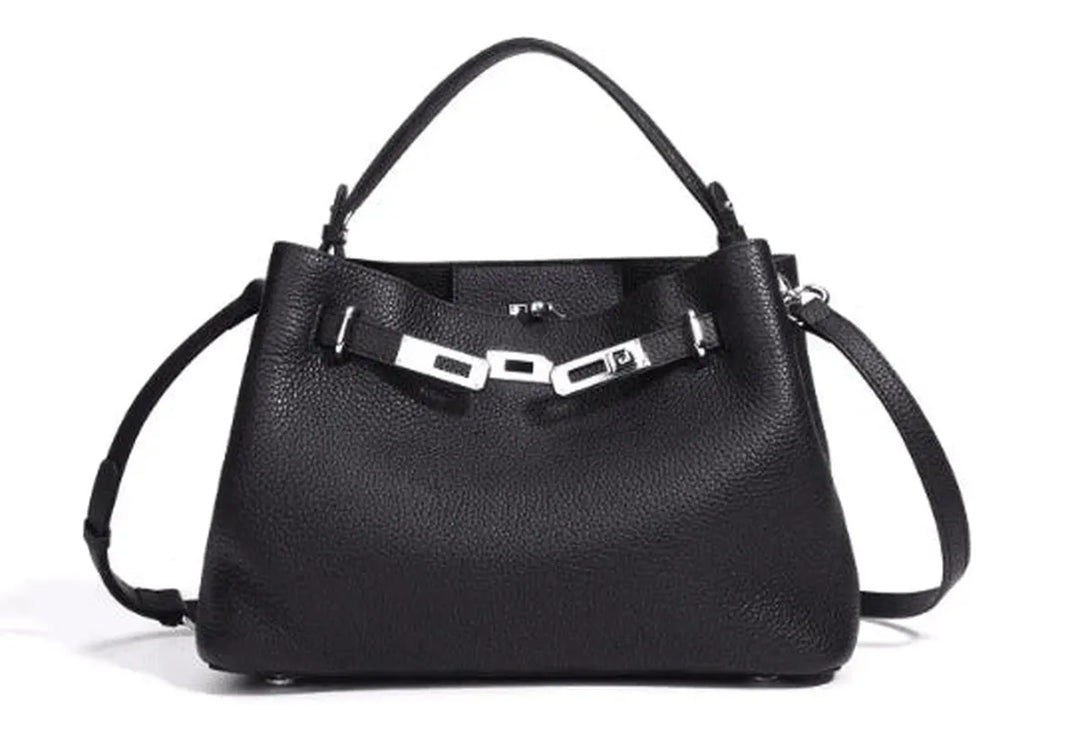 preneLOVE Mira Leather Bag - Black