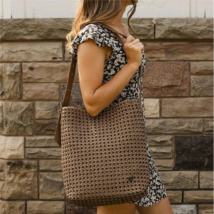 preneLOVE Osler Nylon Hobo Tote - Khaki