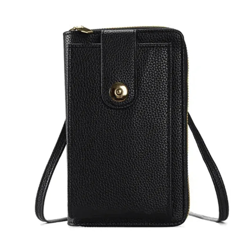 preneLOVE Solina Vegan Leather Phone Bag - Black
