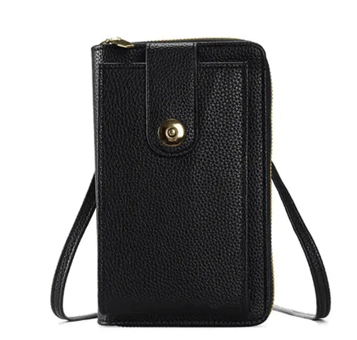 preneLOVE Solina Vegan Leather Phone Bag - Black