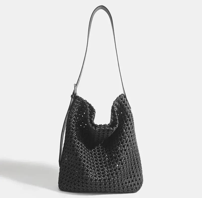 preneLOVE Osler Nylon Hobo Tote - Black
