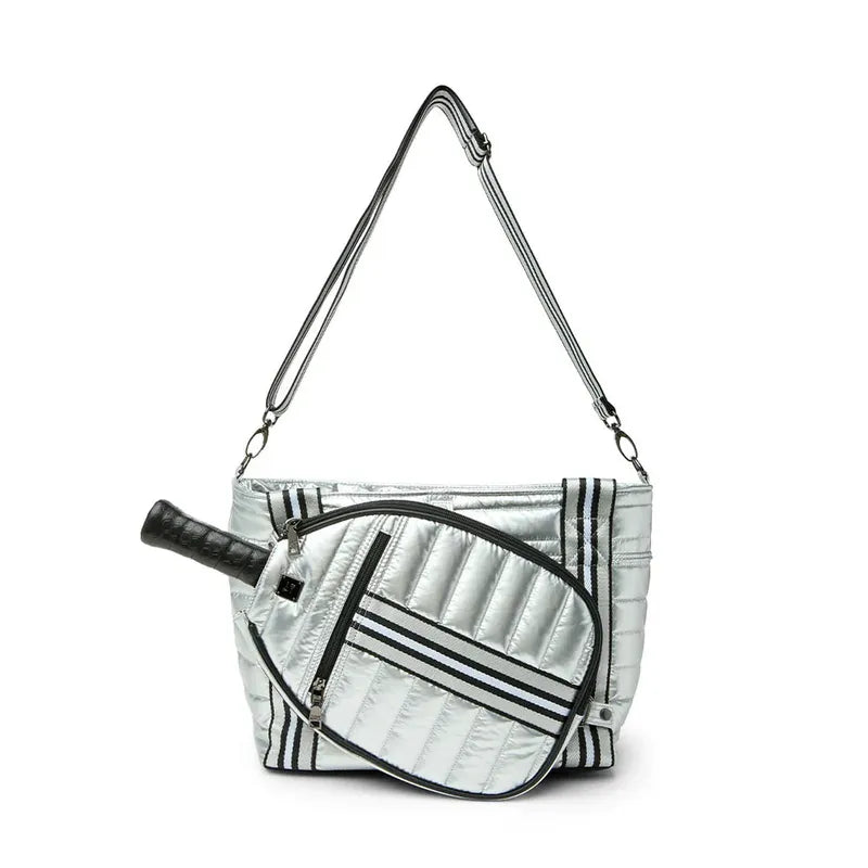 Think Royln Ace of the Court Pickleball Bag - Pearl Silver