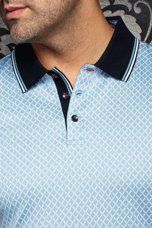 Au Noir Men's Karoo Polo - Reef Blue