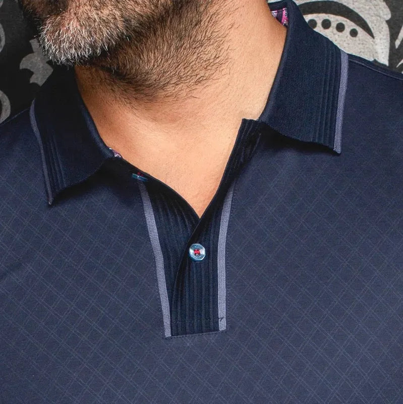 Au Noir Men's Kant Polo - Navy