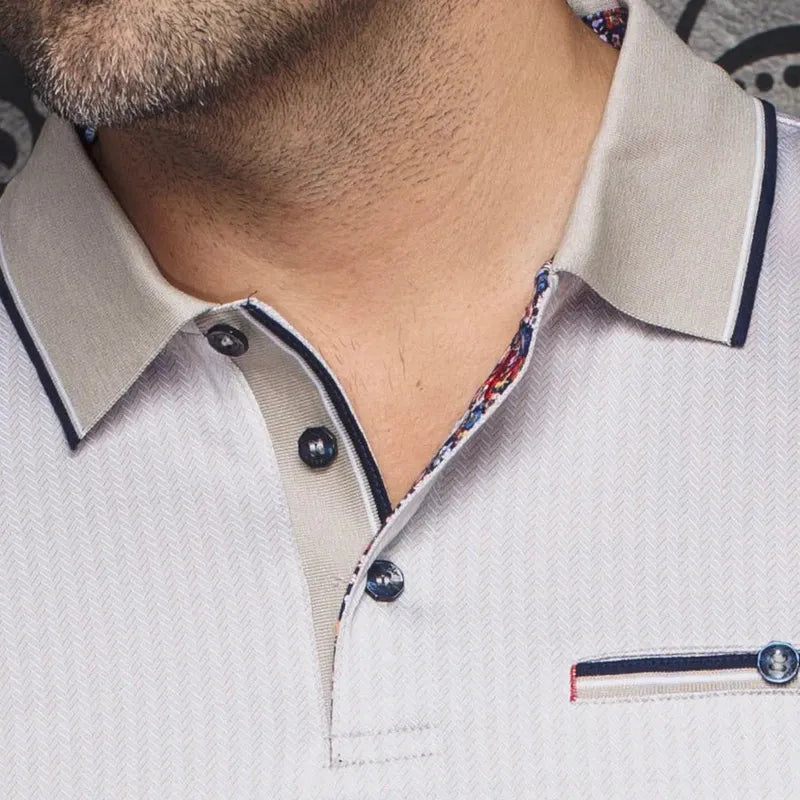 Au Noir Men's Mayberry Polo - Stone