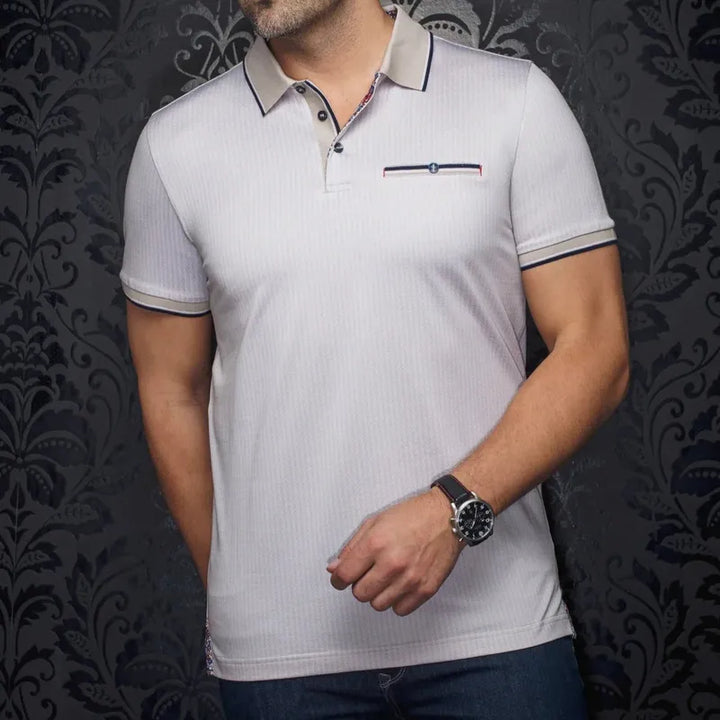 Au Noir Men's Mayberry Polo - Stone