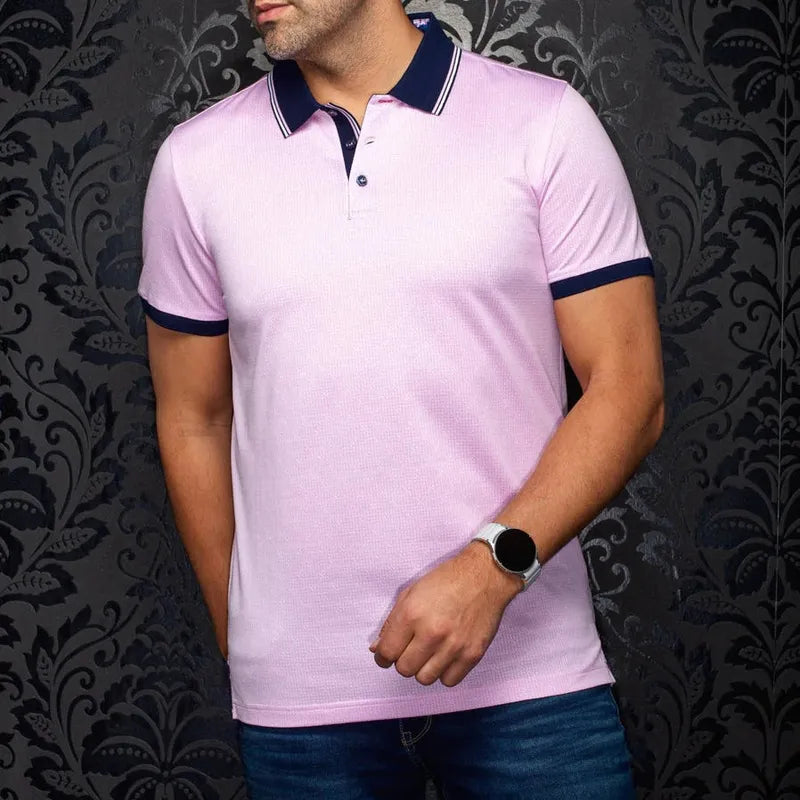 Au Noir Men's Puntagorda Polo - Pink