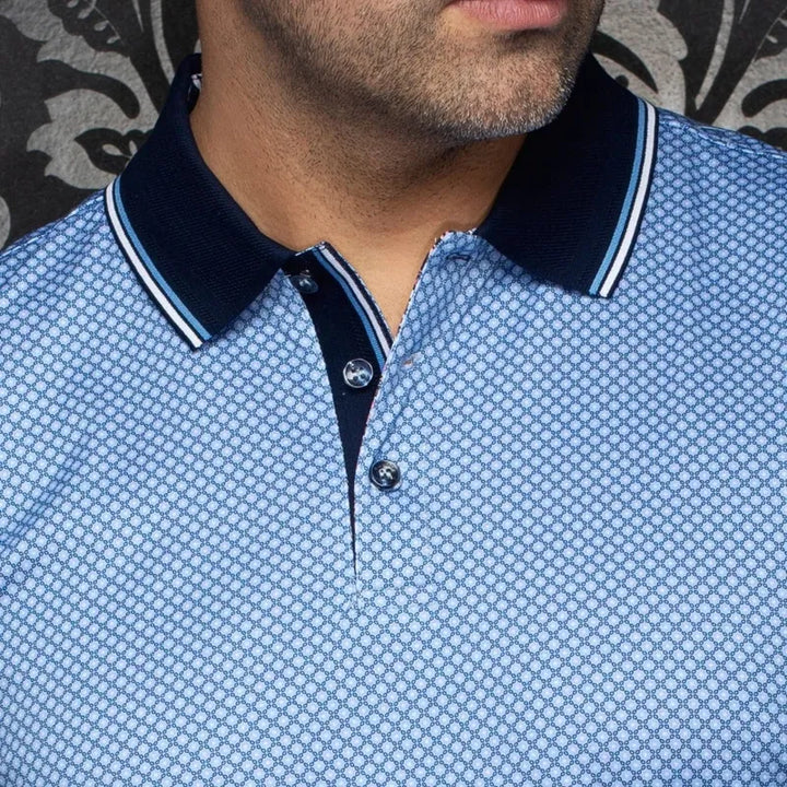 Au Noir Men's Seacliff Polo - Light Blue