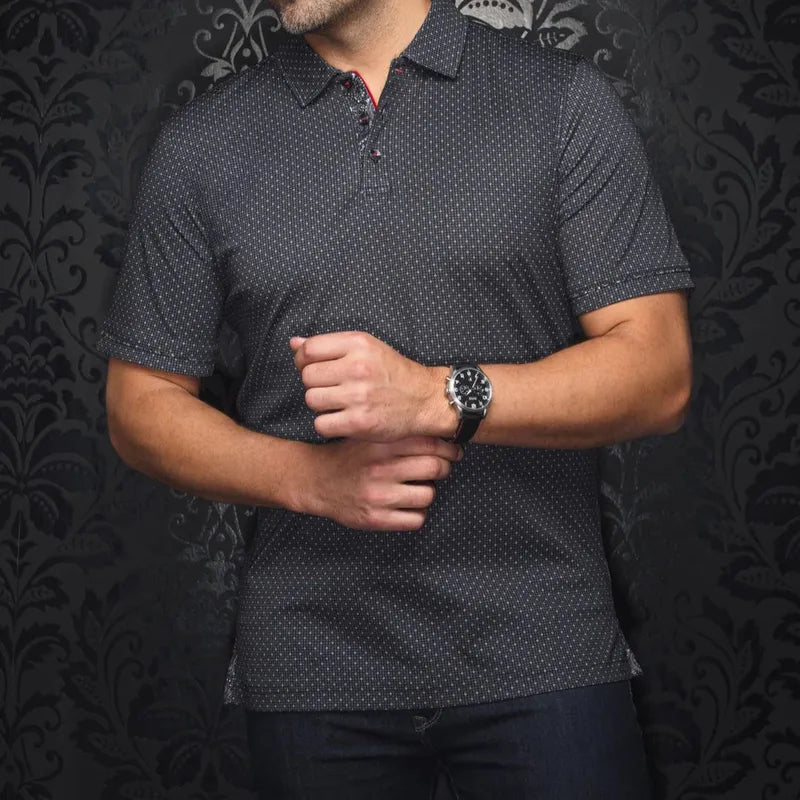 Au Noir Men's Willys Polo - White/Black