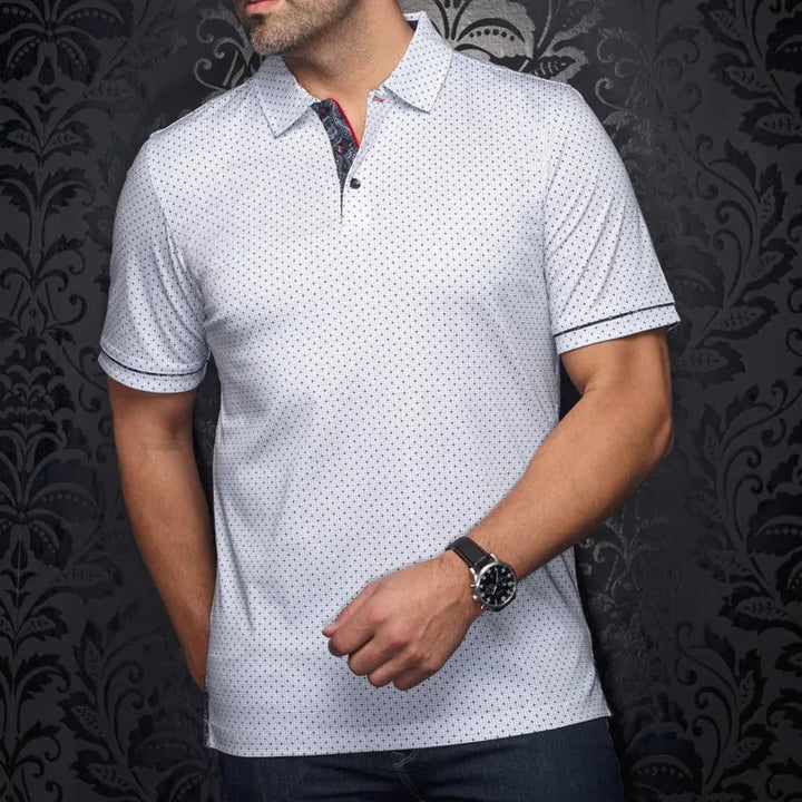 Au Noir Men's Willys Polo - White/Black