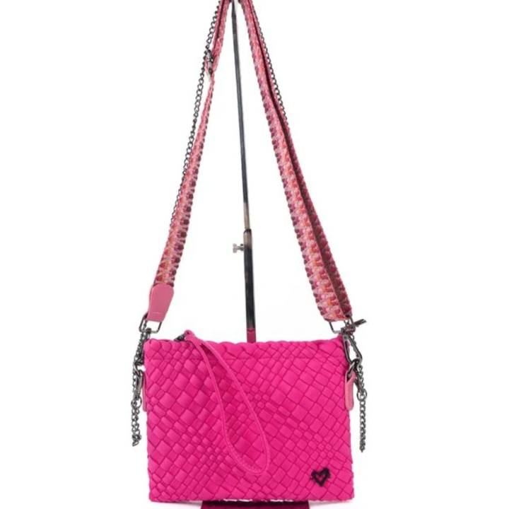 preneLOVE Charlotte Woven Crossbody - Magenta