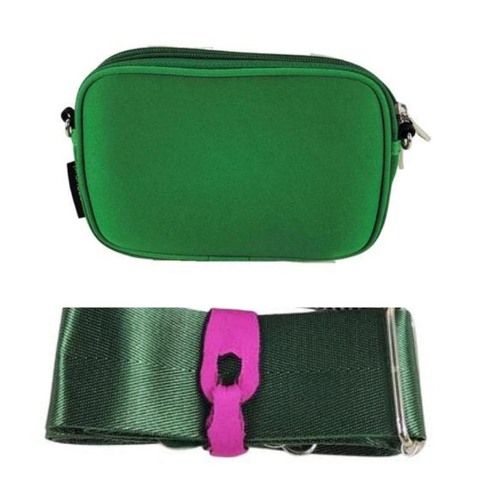 preneLOVE Dual Zip Belt/Crossbody Bag - Green