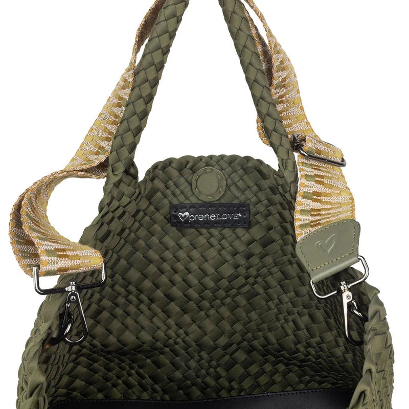 preneLOVE London Large Woven Tote - Olive