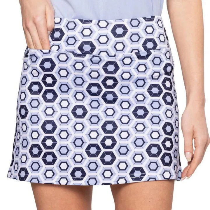 Golftini Ship Wrecked Skort - Navy/Blue/White