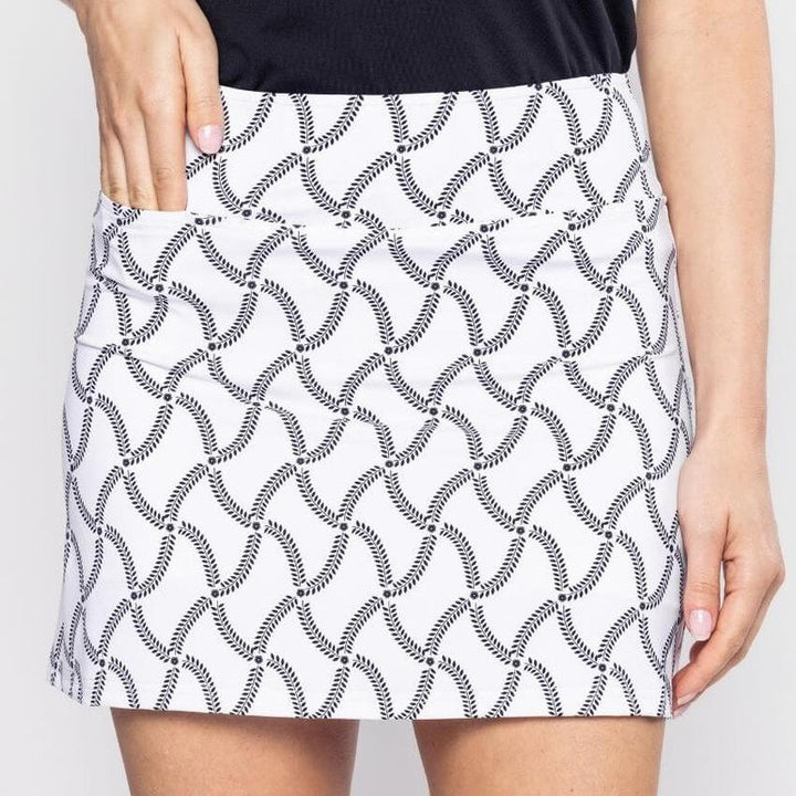 Golftini Cool Girl Simply Elegant Skort - Black/White