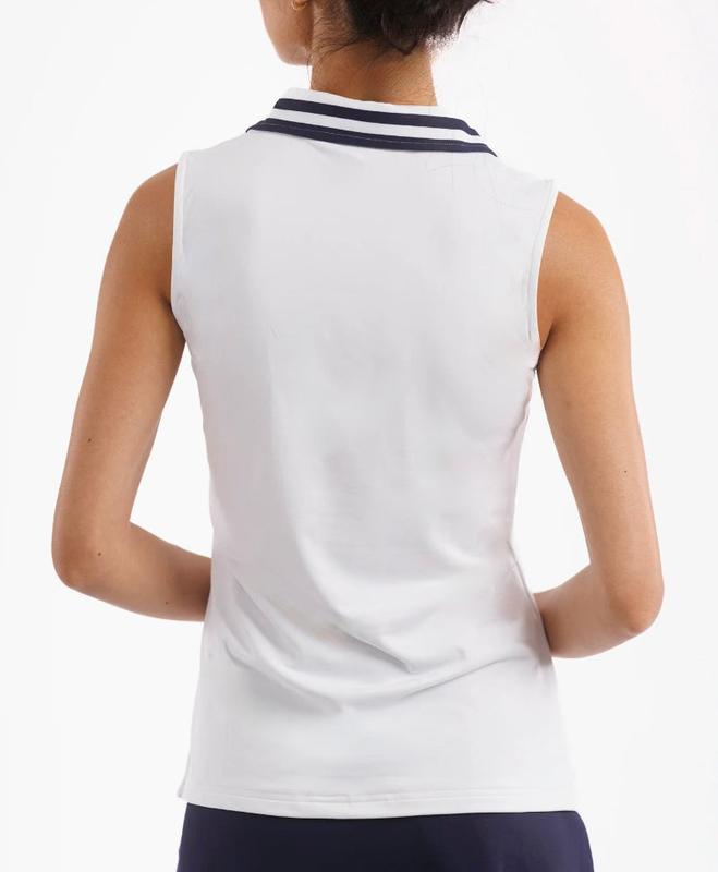 Smith & Quinn Alice S/L Polo - White/Navy