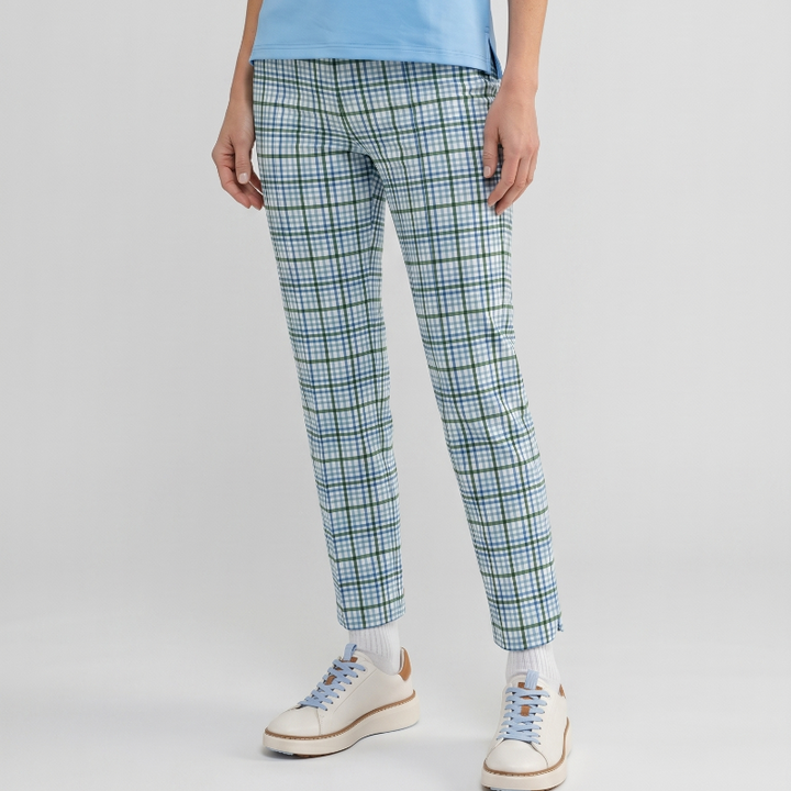 Smith & Quinn Portia Ankle Pant(27") - Meadow Blue Plaid
