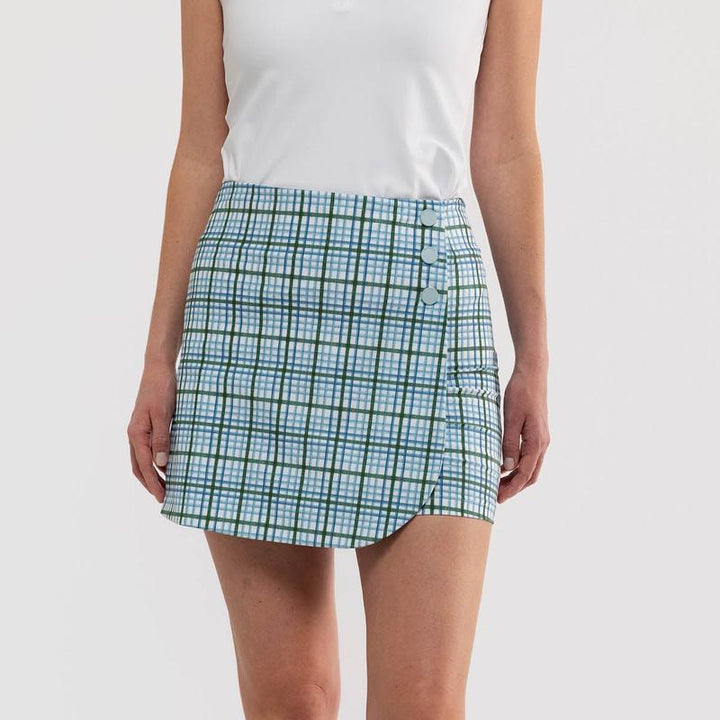 Smith & Quinn Lainie Skort (15.5") - Meadow Blue Plaid