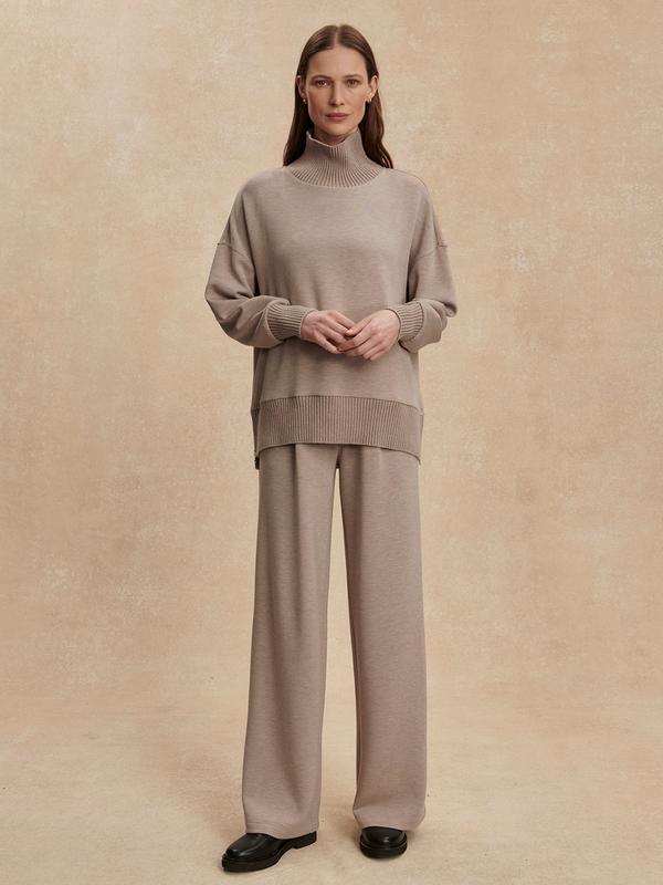 Varley Extra Wide Pants (29.5") - Taupe Marl