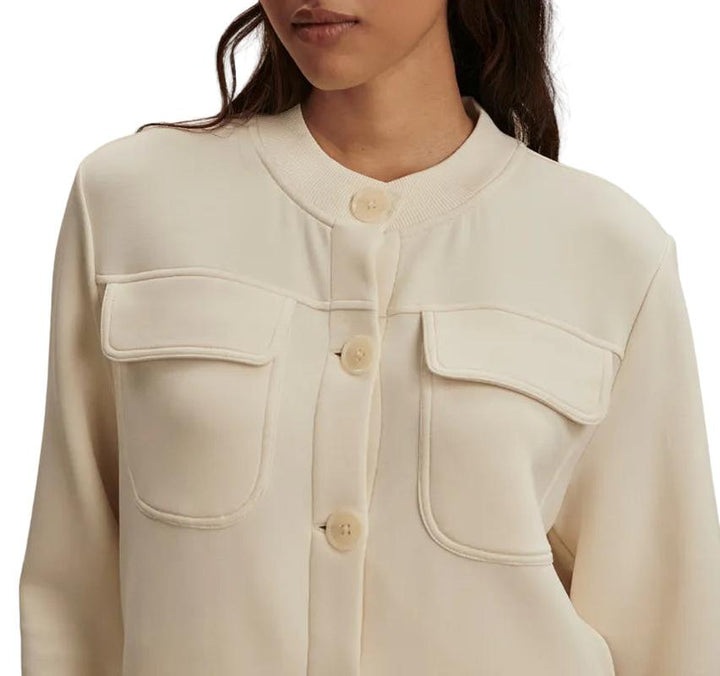 Varley Hartwell Button Sweat - Pristine Ivory