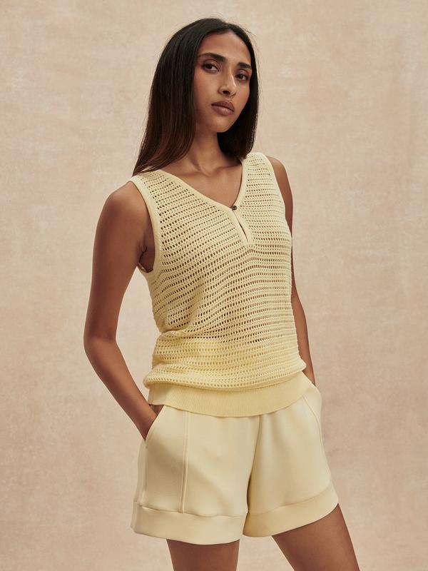 Varley Ramon Knit Tank - Anise Flower