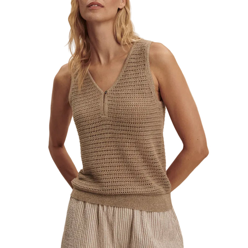 Varley Ramon Knit Tank - Sepia Twist