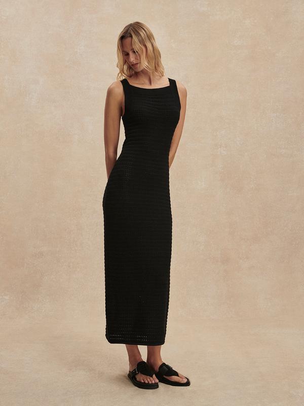 Varley Cusack Knit Dress - Black