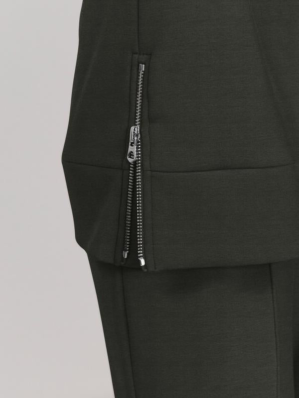 Varley Macie Zip Sweat - Olive Marl