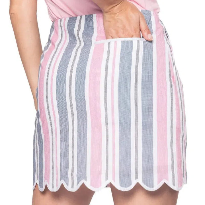 Golftini Vintage Vibes Skort - PInk/Grey