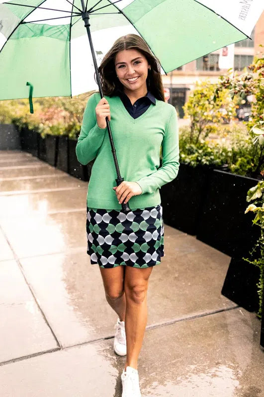 Golftini Whirlwind Skort - Navy/Green/White