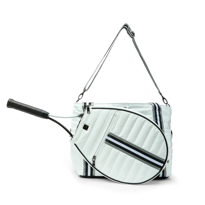 Think Royln Love All Tennis Bag - White Patent