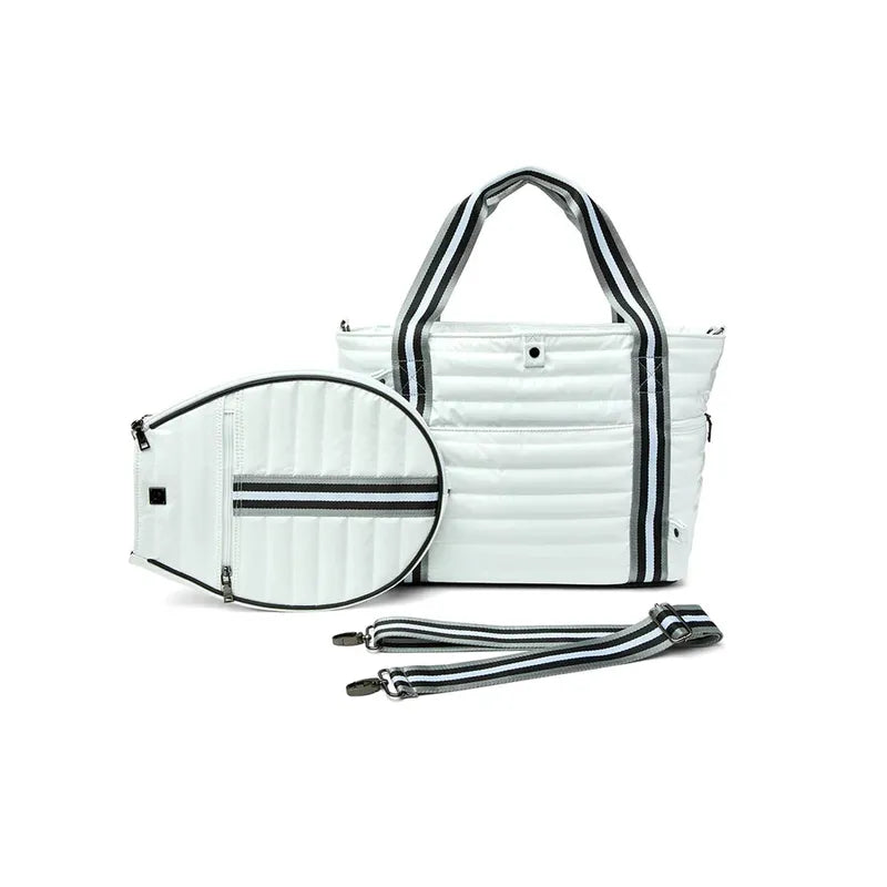 Think Royln Love All Tennis Bag - White Patent