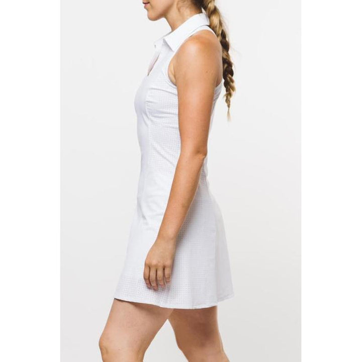 Foray Golf Core Perforated Dress - White