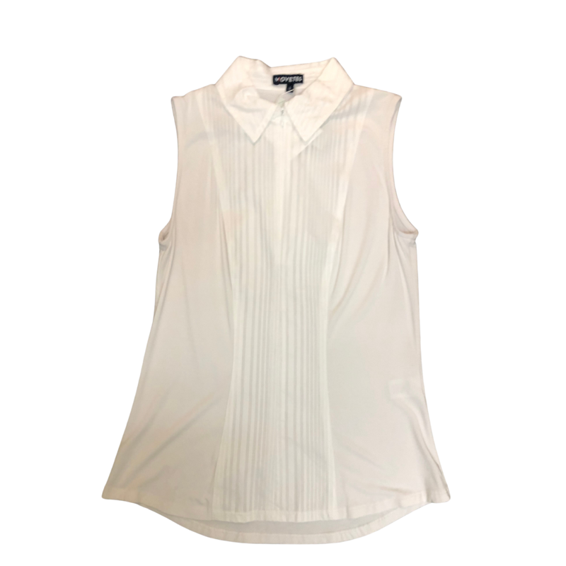 Movetes Cindy S/L Shirt - White Pintuck