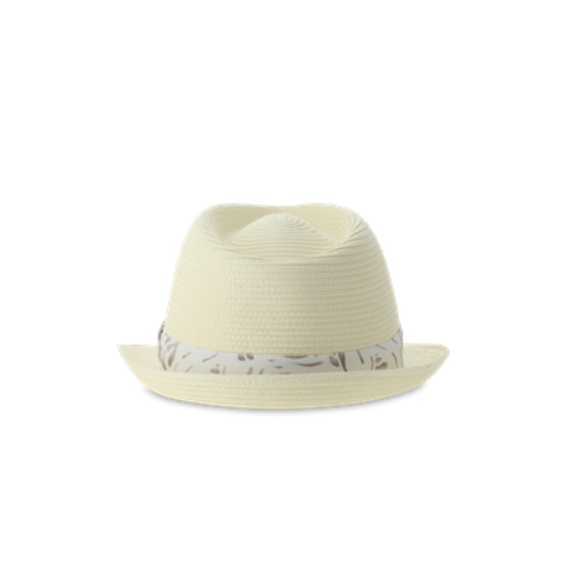 Chervò Wanitas Hat - Ivory/White Print Band