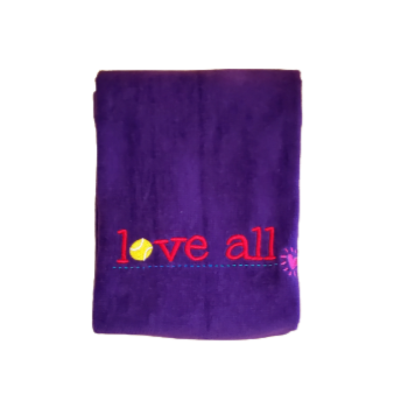 Love40 Tennis Towel - Love All - Purple