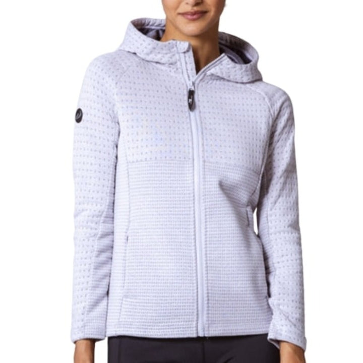 Levelwear Solstice Hooded Zip Jacket - Whte/Pebble