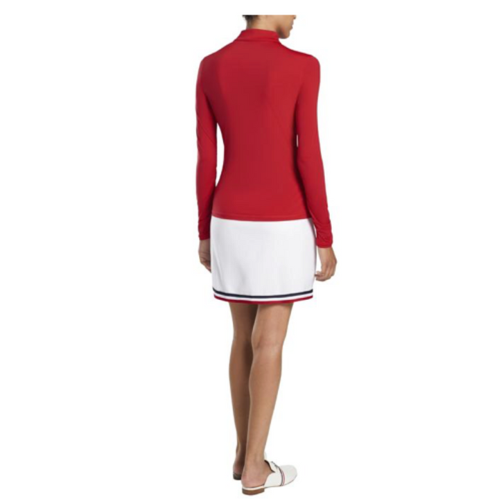 G/FORE Featherweight Full-Zip L/S Top - Cherry