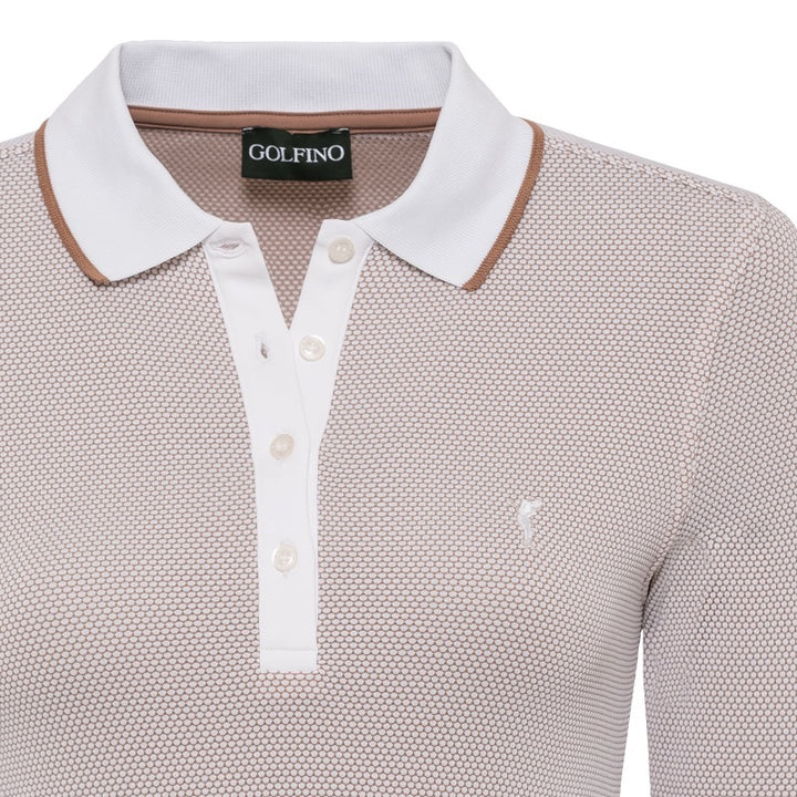 Golfino Mercedes 3/4 Sleeve Polo - Sahara