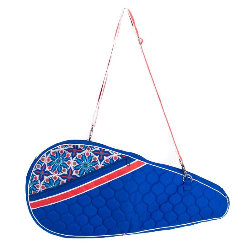 Cinda b Tennis Racquet Sleeve - Royal Bonita(Blue)