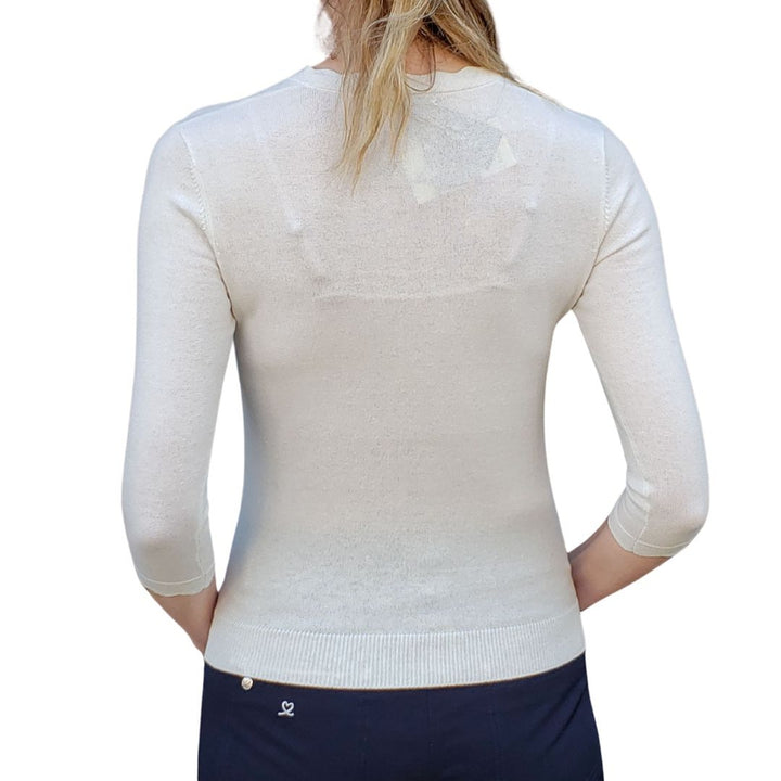 Alashan Cashmere Alaina Scallop Pullover - Ivory