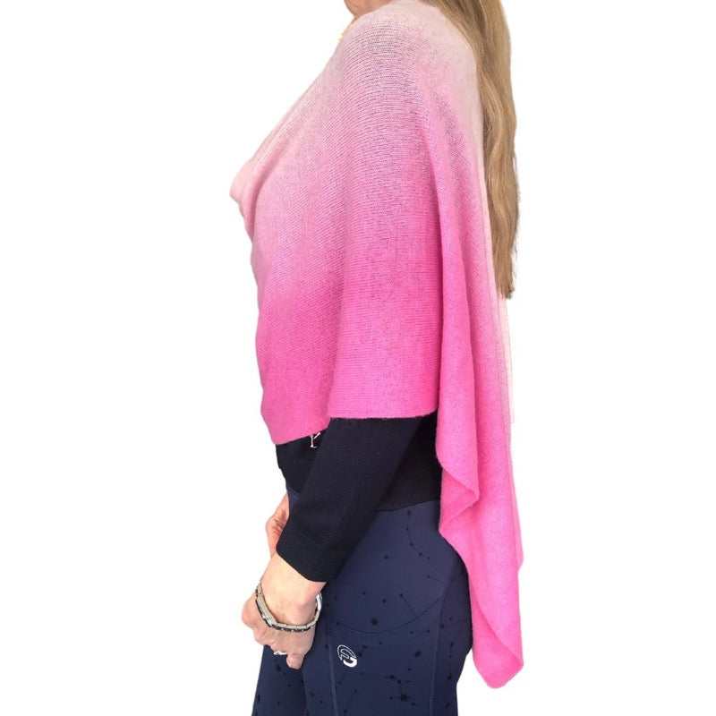 Alashan Cashmere Dip Dye Topper - Pink Combo