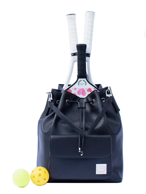 Court Couture Pickleball Bucket Bag - Black