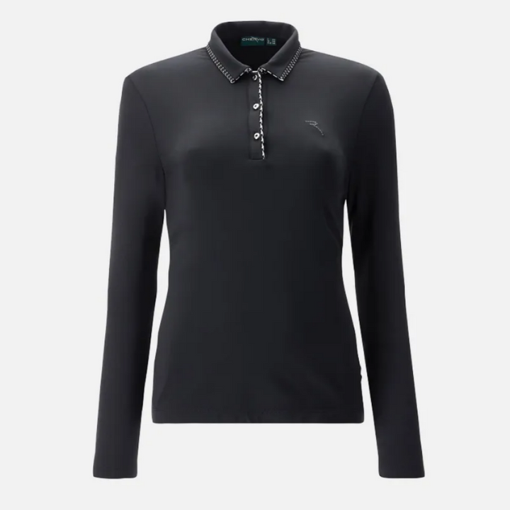 Chervò Amira L/S Polo - Black