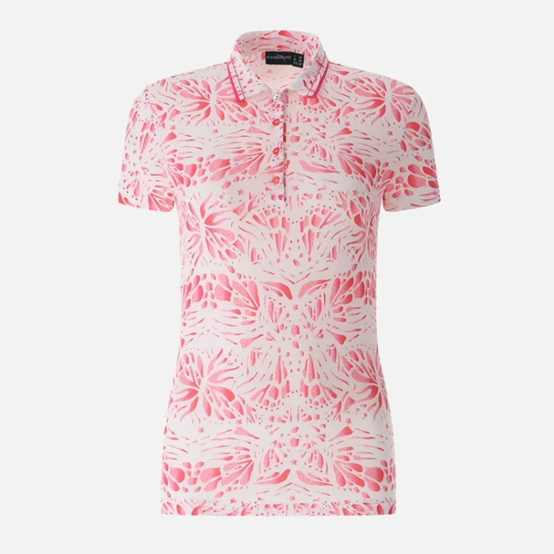 Chervò Atanasia S/S Polo - Pink Print