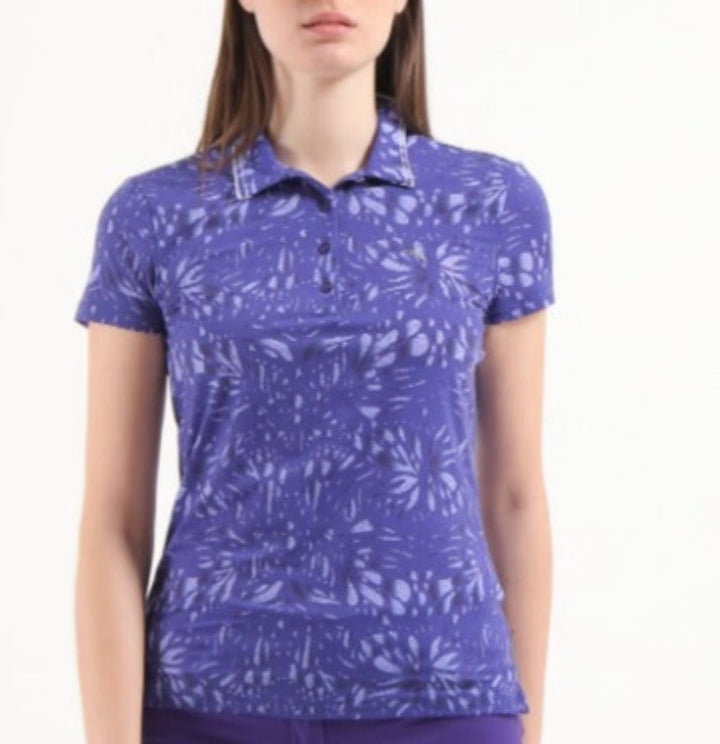 Chervò Atanasia S/S Polo - Purple Print