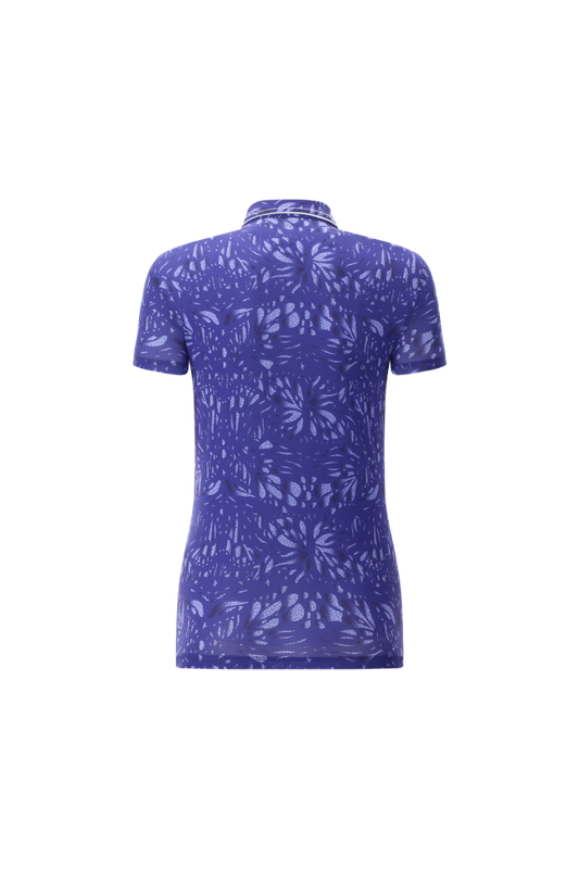 Chervò Atanasia S/S Polo - Purple Print