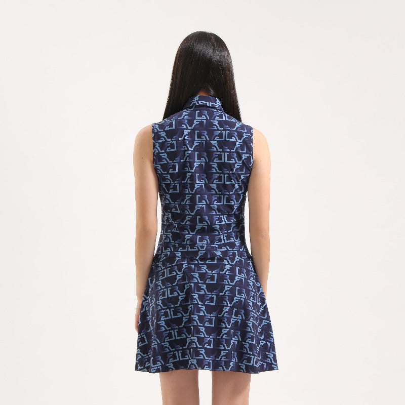 Chervò Jerusalem S/L Dress - Navy Print