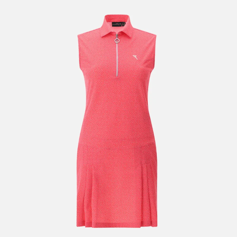 Chervò Jully S/L Polo Dress - Pink Print